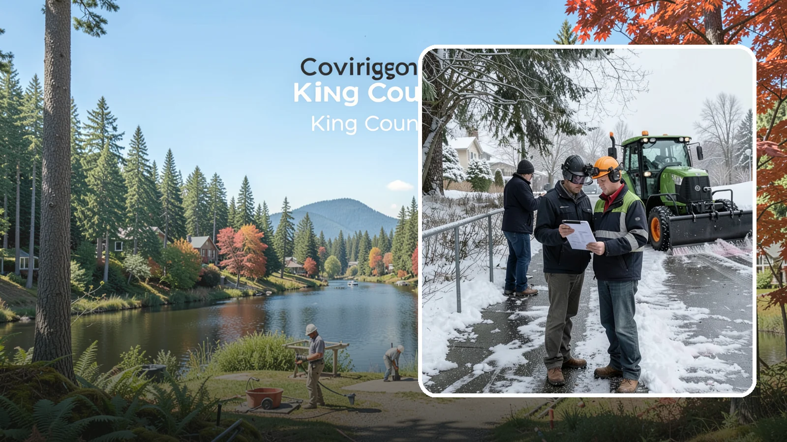 Scheduled Snow Removal in Covington, King County, WA - We clear your property on a set schedule during active weather so you never have to place a call.