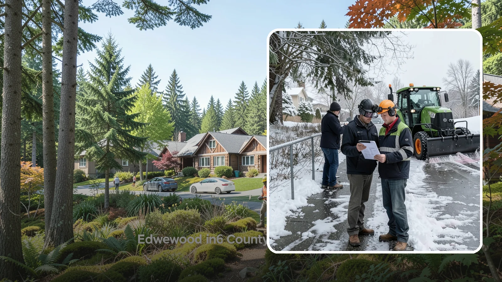 Scheduled Snow Removal in Edgewood, Pierce County, WA - We clear your property on a set schedule during active weather so you never have to place a call.