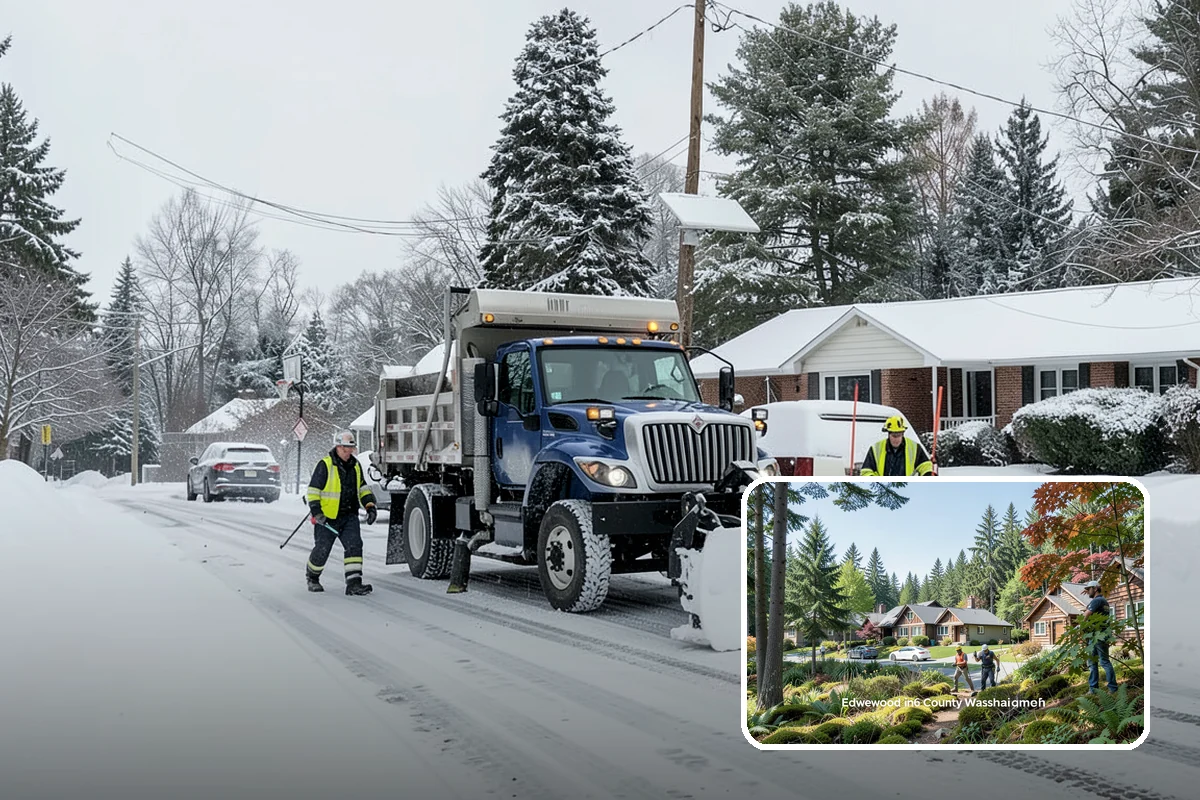 Scheduled Snow Removal in Edgewood, Pierce County, WA - Removes the need to monitor the forecast