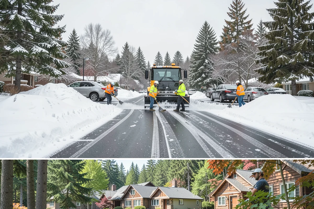 Scheduled Snow Removal in Edgewood, Pierce County, WA - Set your schedule before the season starts so automatic clearing is active from the first qualifying storm.