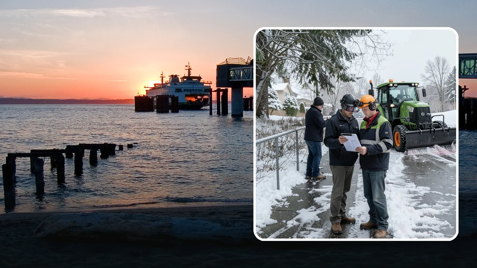 Scheduled Snow Removal in Edmonds, Snohomish County, WA - We clear your property on a set schedule during active weather so you never have to place a call.