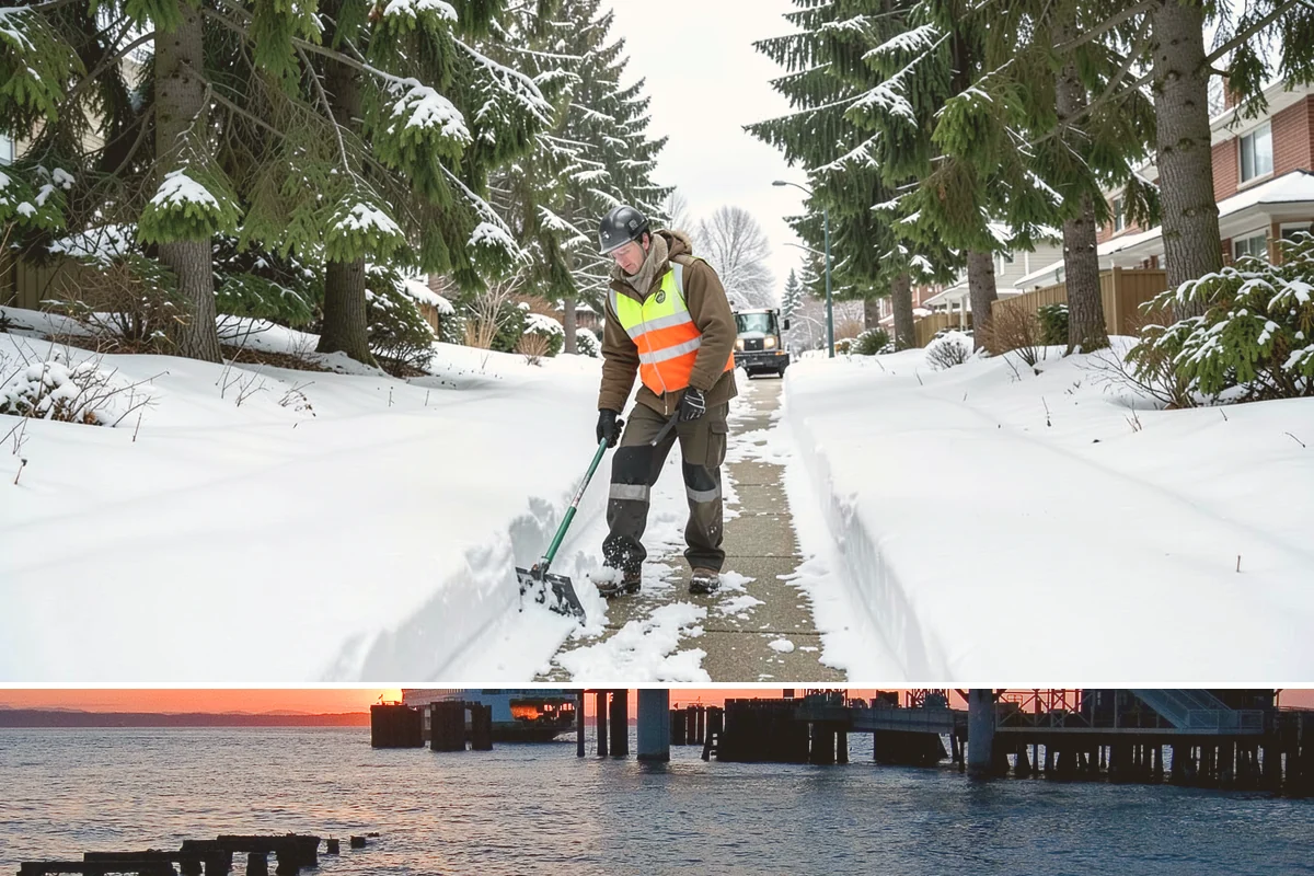 Scheduled Snow Removal in Edmonds, Snohomish County, WA - Set your schedule before the season starts so automatic clearing is active from the first qualifying storm.
