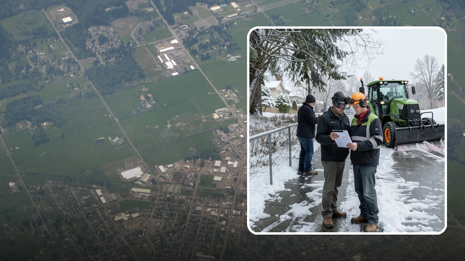 Scheduled Snow Removal in Enumclaw, King County, WA - We clear your property on a set schedule during active weather so you never have to place a call.