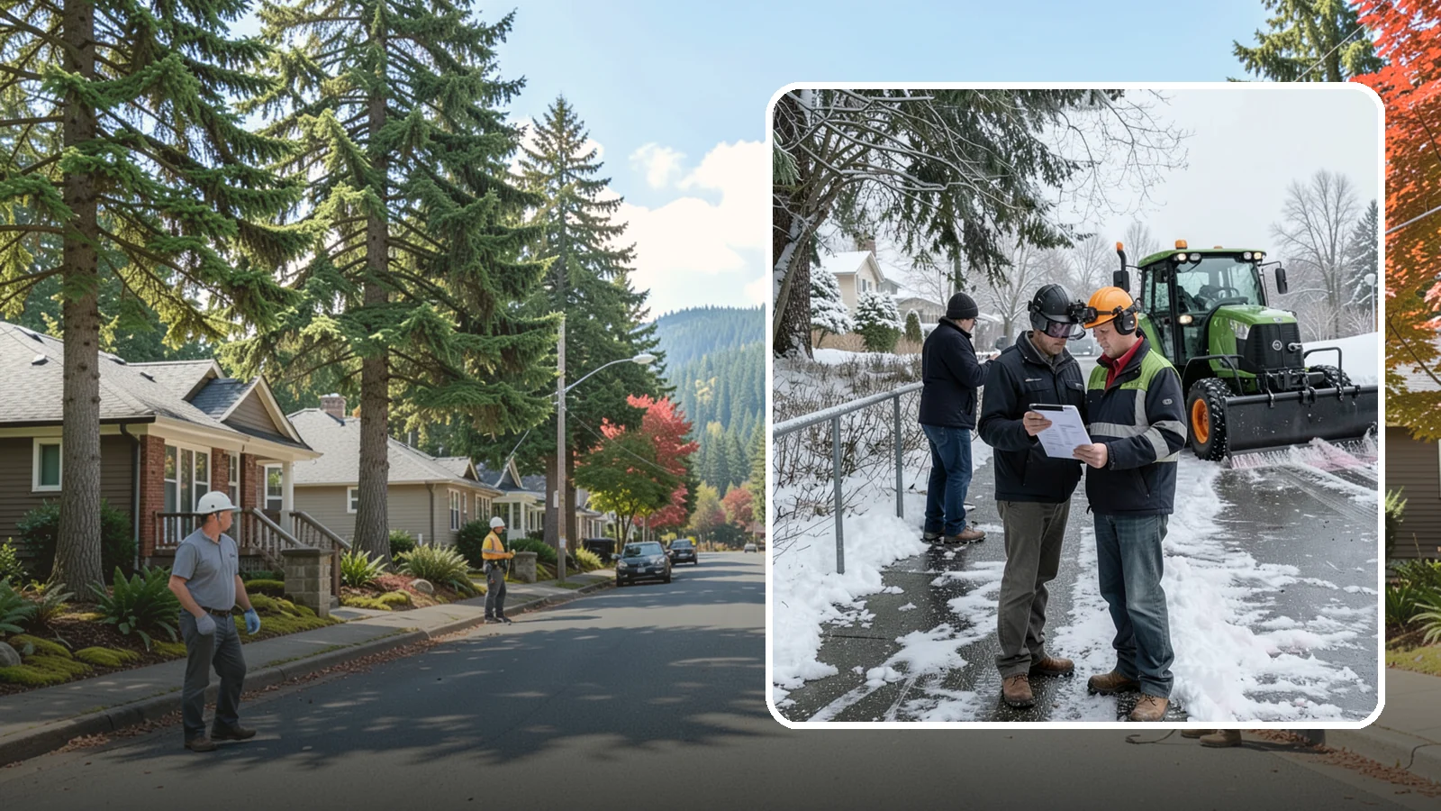 Scheduled Snow Removal in Hunts Point, King County, WA - We clear your property on a set schedule during active weather so you never have to place a call.