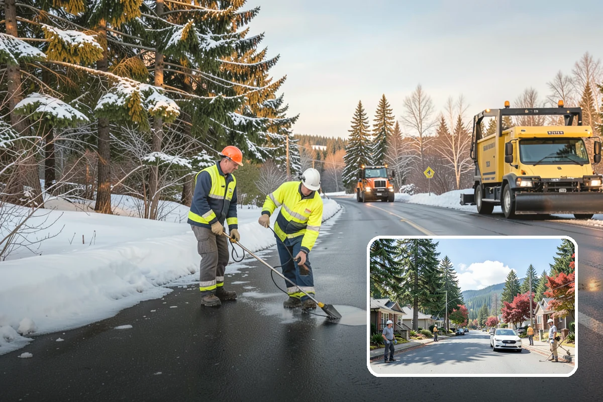 Scheduled Snow Removal in Hunts Point, King County, WA - Removes the need to monitor the forecast