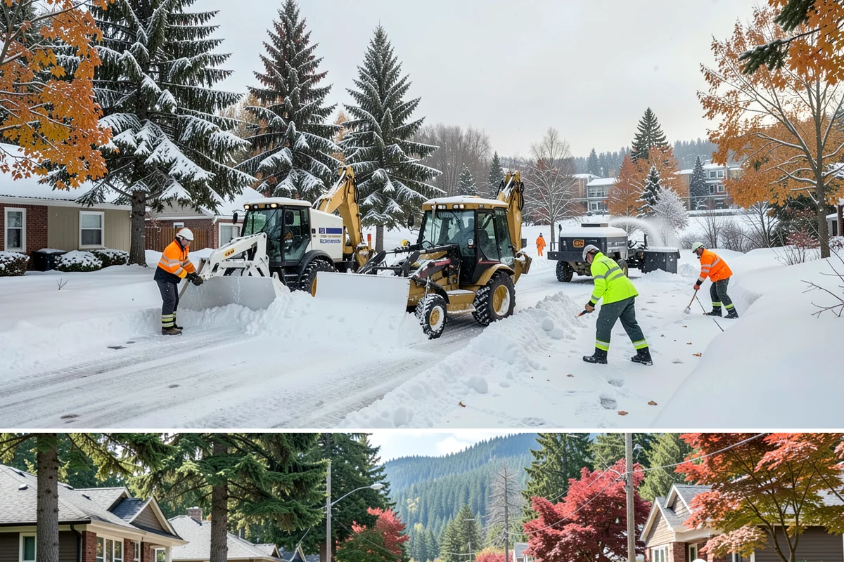 Scheduled Snow Removal in Hunts Point, King County, WA - Set your schedule before the season starts so automatic clearing is active from the first qualifying storm.