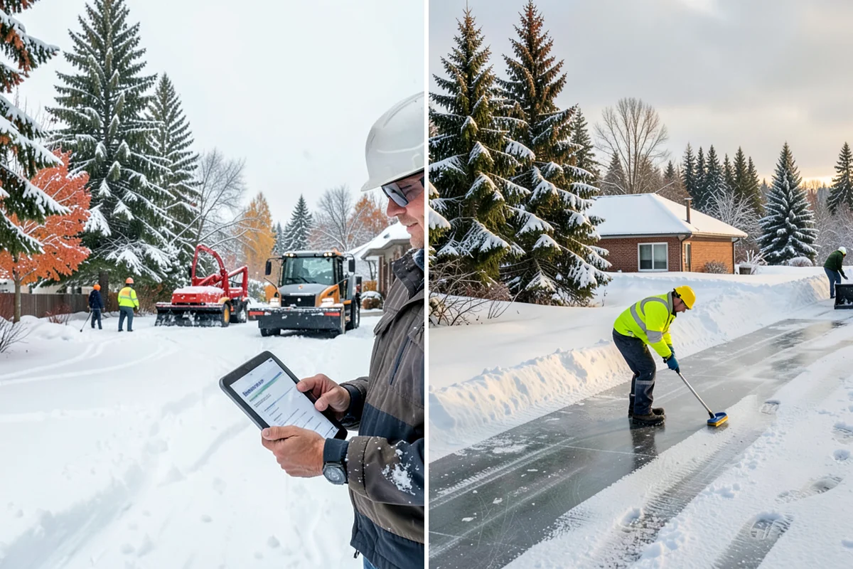 Scheduled Snow Removal in Kenmore, King County, WA - We set your trigger depth and preferred timing