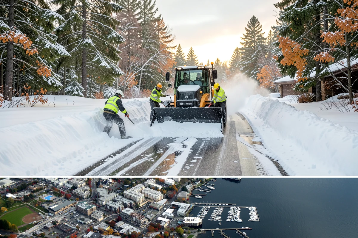Scheduled Snow Removal in Kirkland, King County, WA - Set your schedule before the season starts so automatic clearing is active from the first qualifying storm.