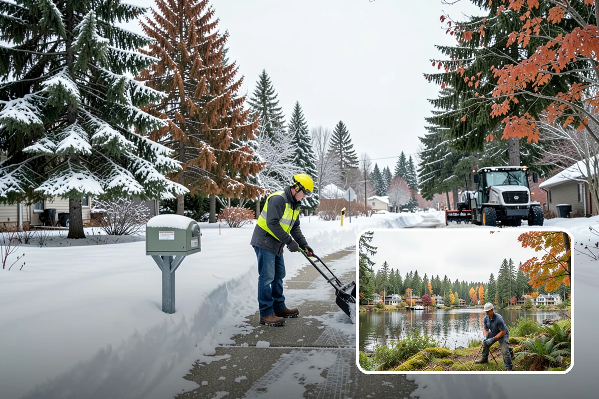 Scheduled Snow Removal in La Conner, Skagit County, WA - Removes the need to monitor the forecast