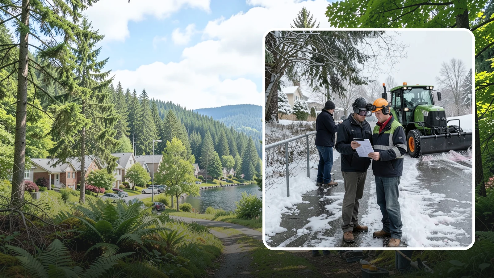 Scheduled Snow Removal in Lake Forest Park, King County, WA - We clear your property on a set schedule during active weather so you never have to place a call.
