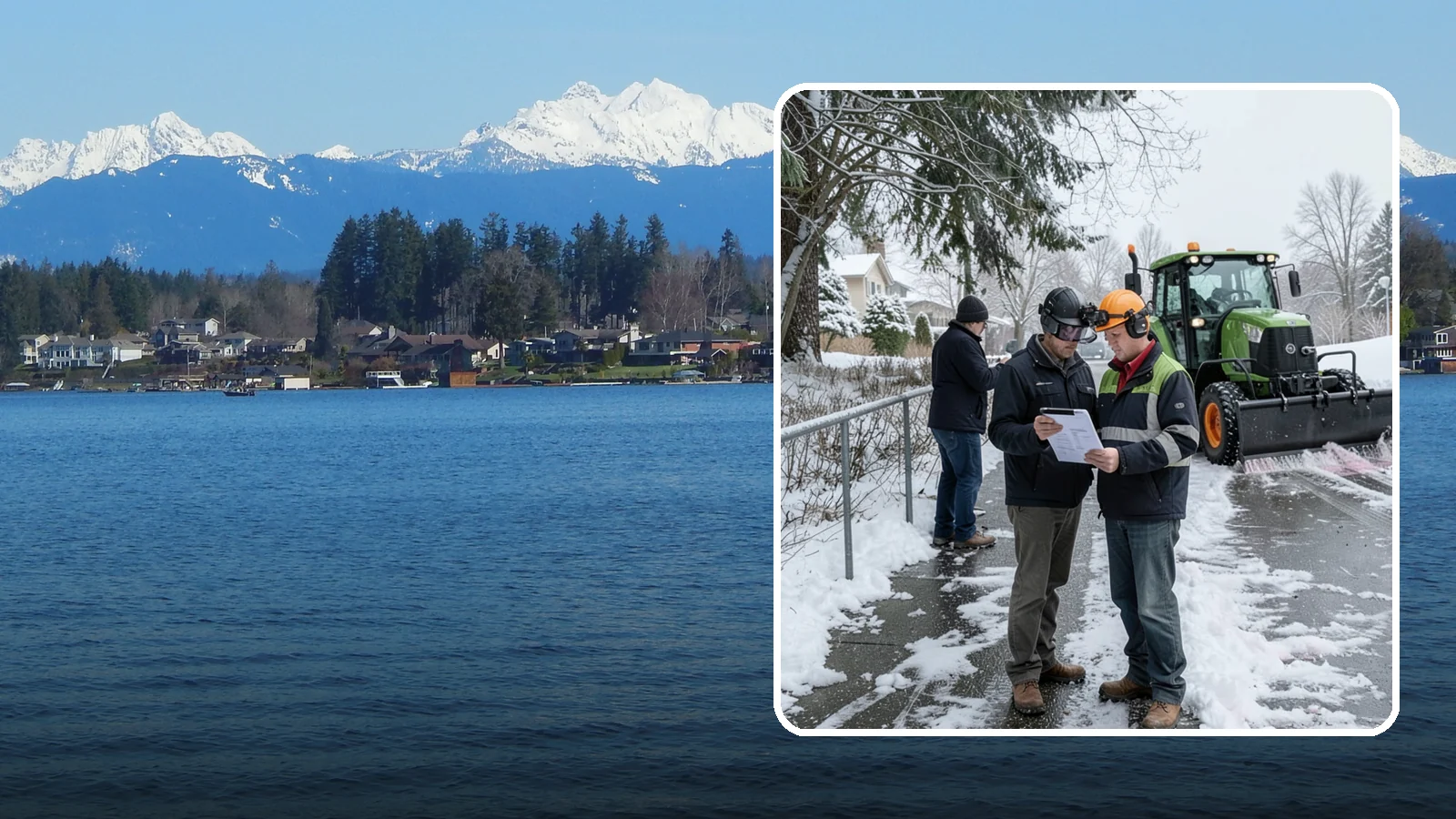 Scheduled Snow Removal in Lake Stevens, Snohomish County, WA - We clear your property on a set schedule during active weather so you never have to place a call.
