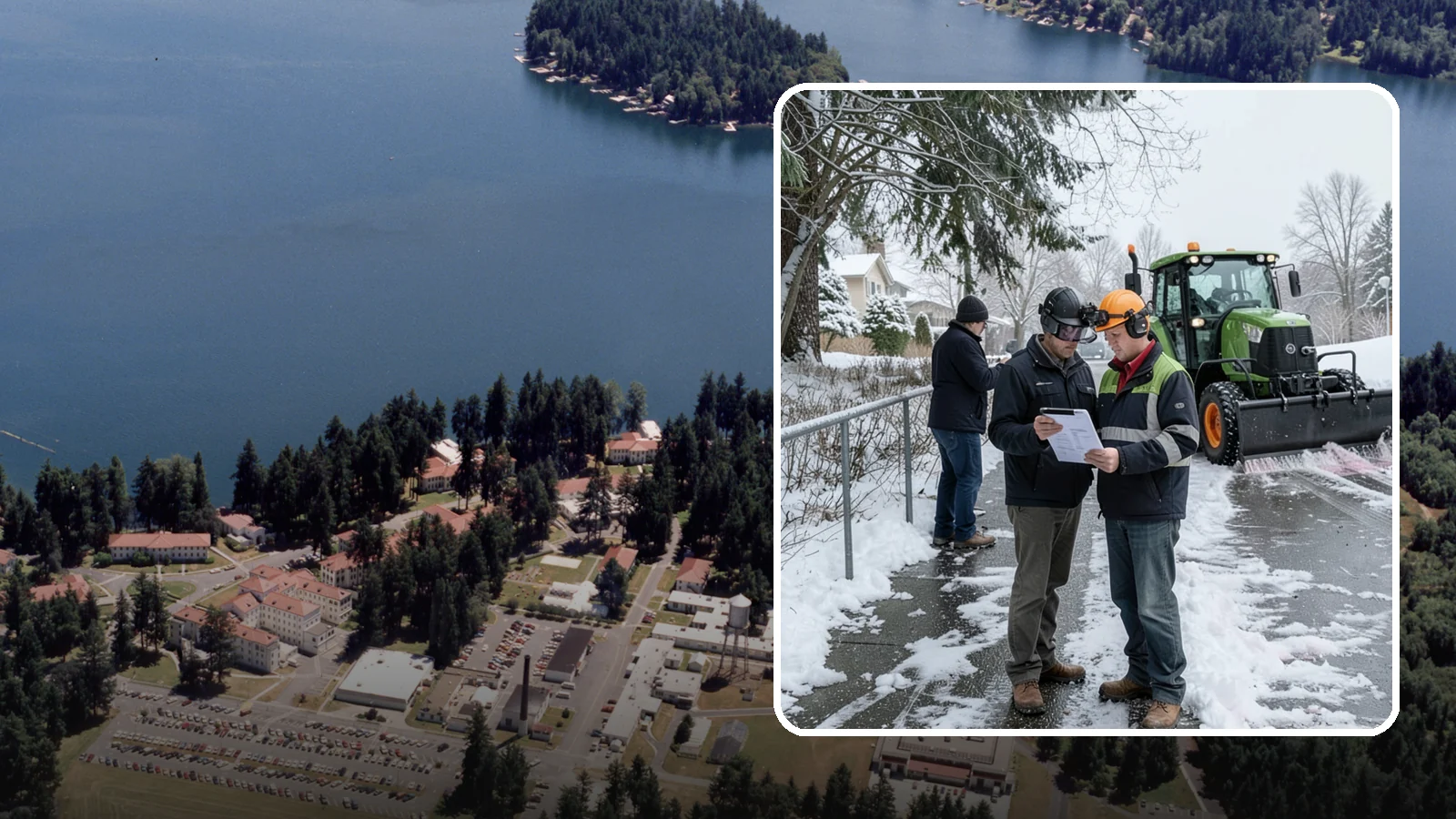 Scheduled Snow Removal in Lakewood, Pierce County, WA - We clear your property on a set schedule during active weather so you never have to place a call.
