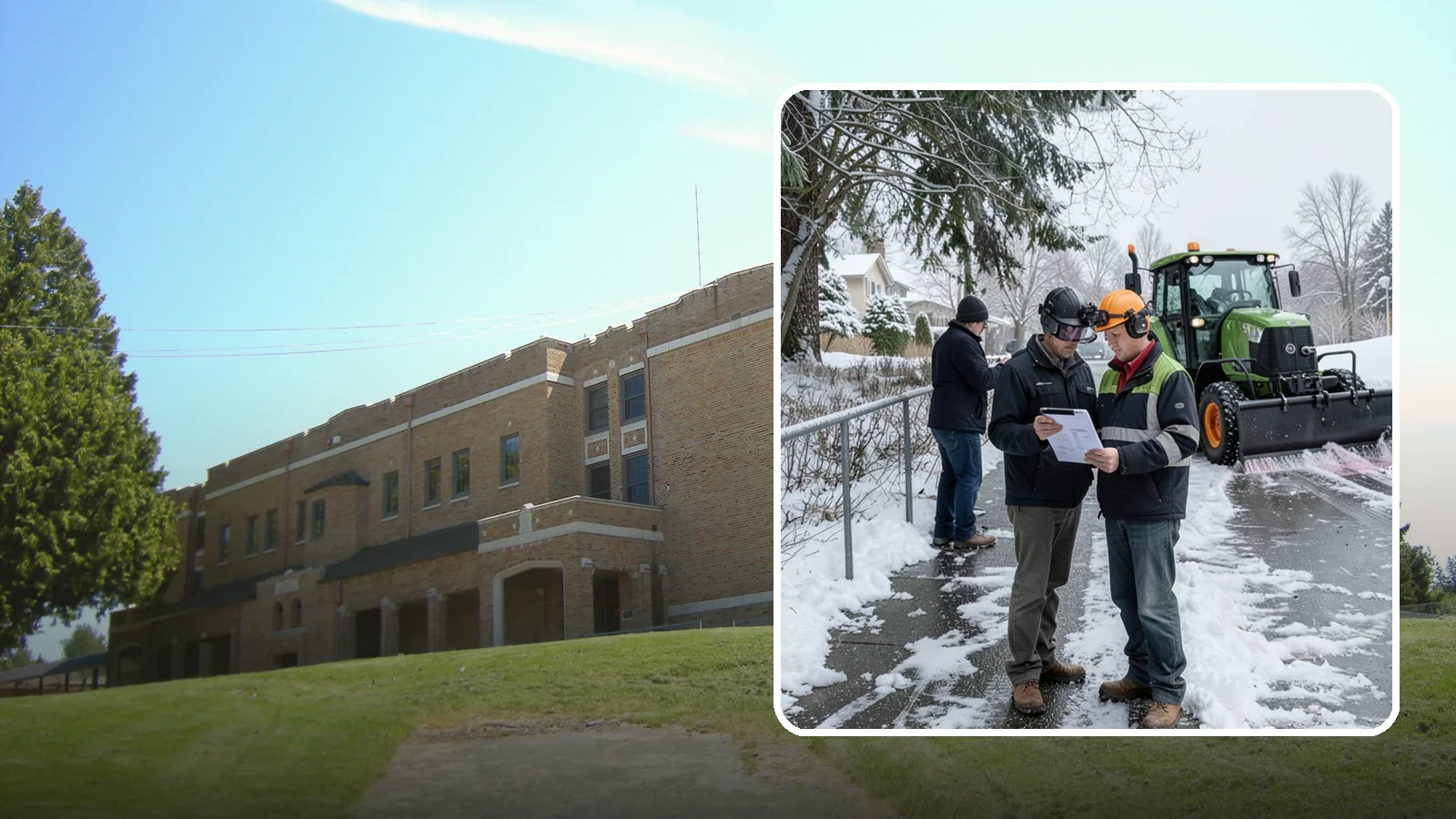 Scheduled Snow Removal in Maple Valley, King County, WA - We clear your property on a set schedule during active weather so you never have to place a call.