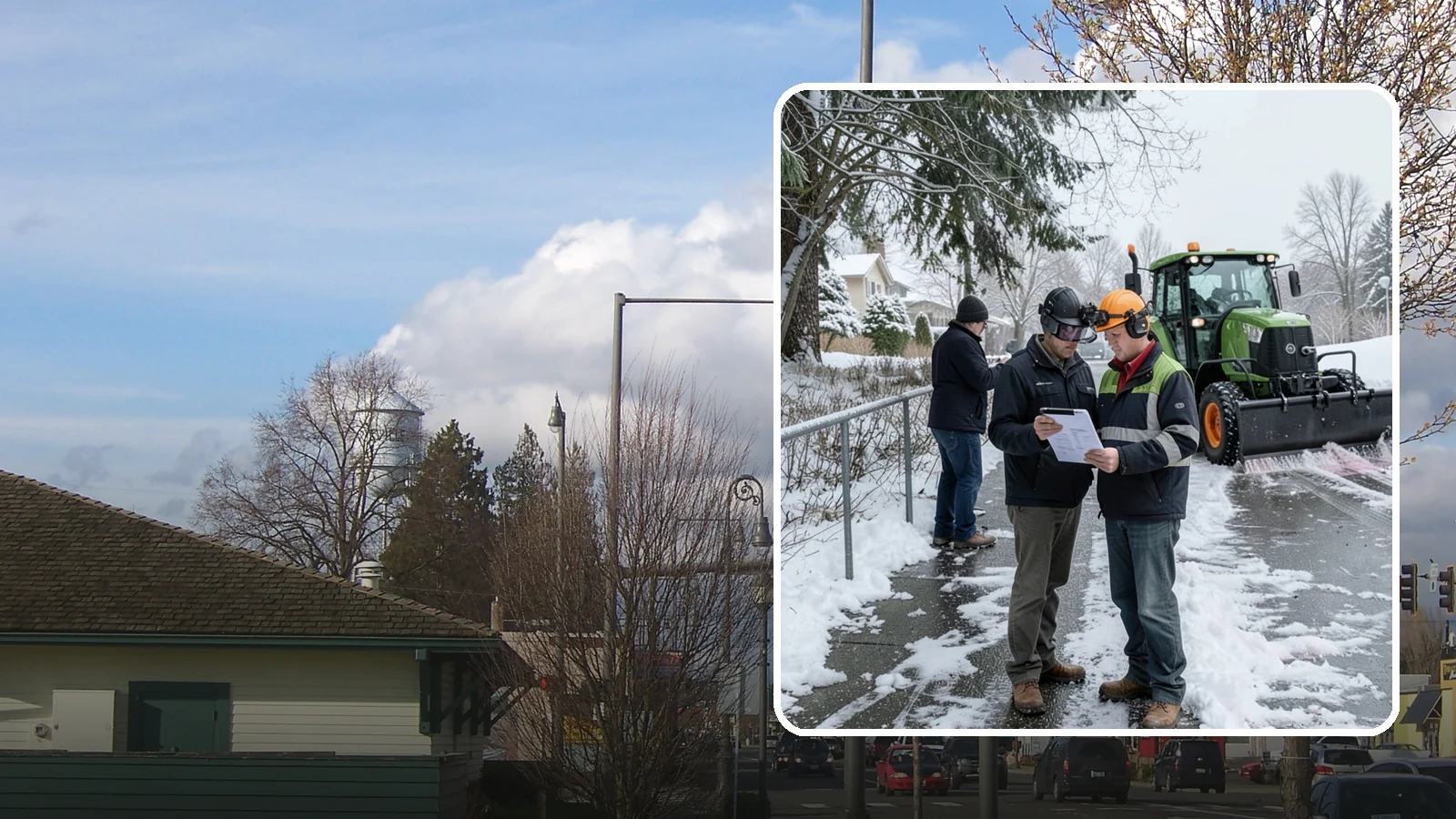 Scheduled Snow Removal in Marysville, Snohomish County, WA - We clear your property on a set schedule during active weather so you never have to place a call.
