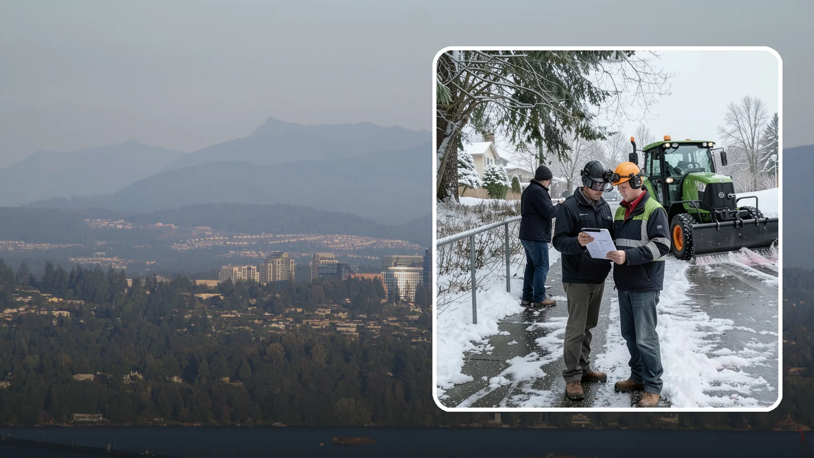 Scheduled Snow Removal in Medina, King County, WA - We clear your property on a set schedule during active weather so you never have to place a call.