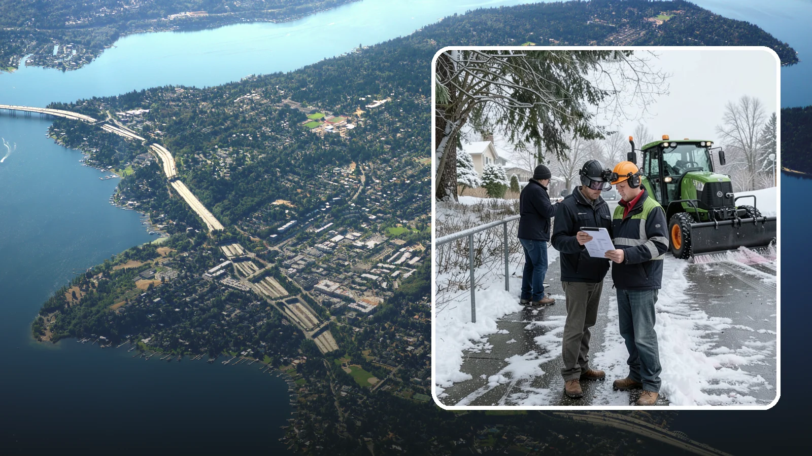 Scheduled Snow Removal in Mercer Island, King County, WA - We clear your property on a set schedule during active weather so you never have to place a call.