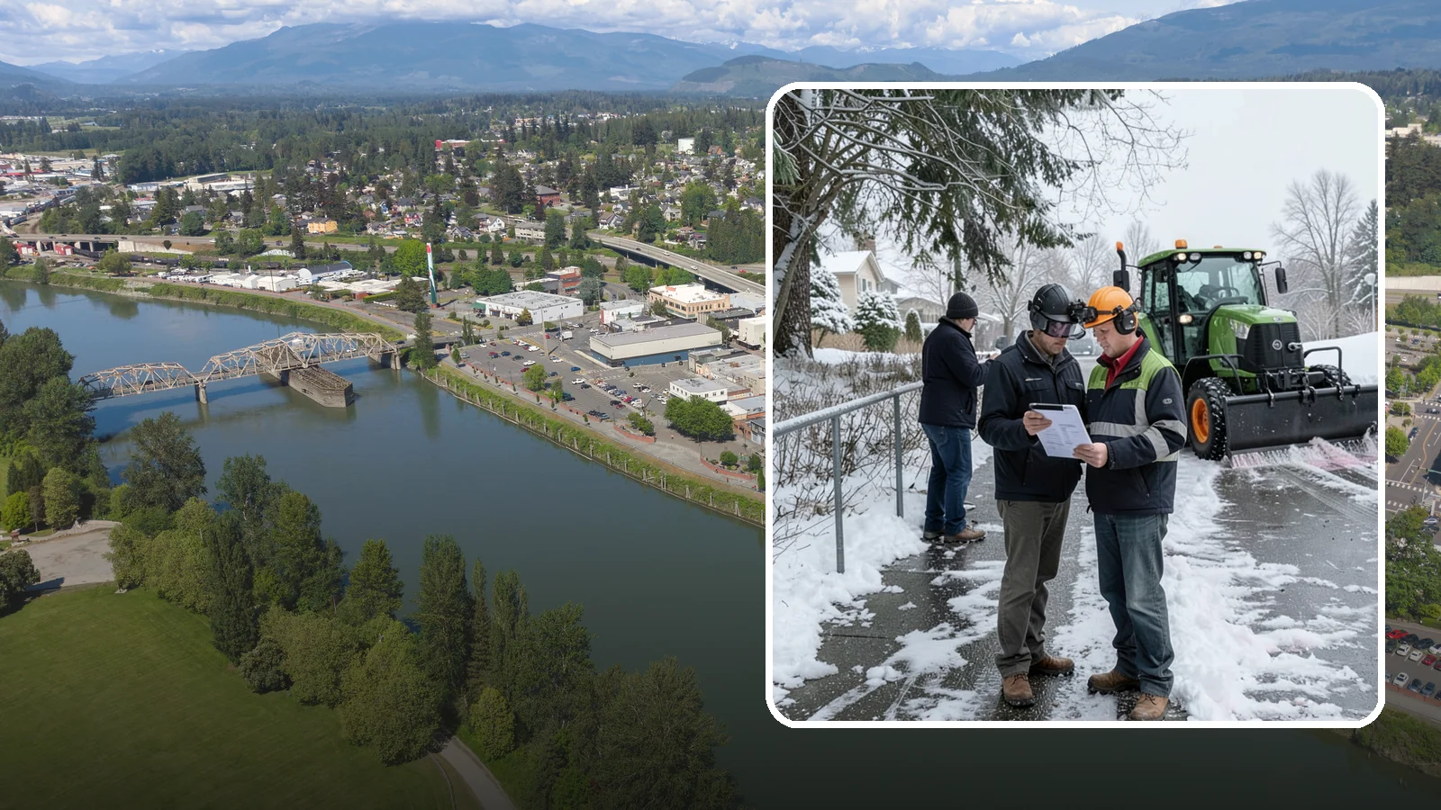 Scheduled Snow Removal in Mount Vernon, Skagit County, WA - We clear your property on a set schedule during active weather so you never have to place a call.