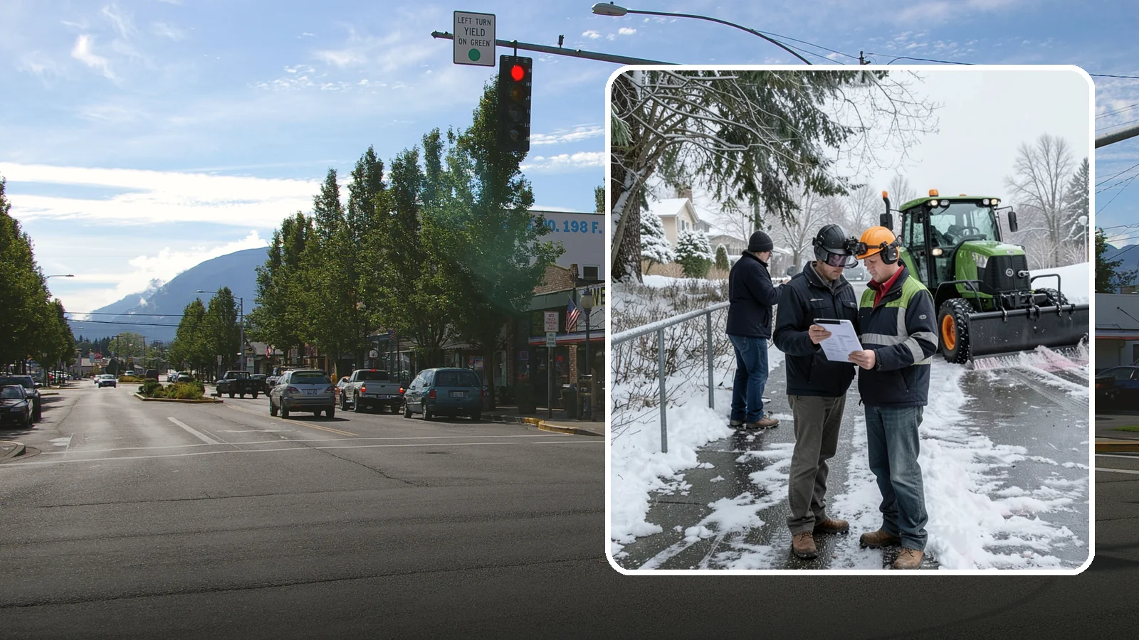 Scheduled Snow Removal in North Bend, King County, WA - We clear your property on a set schedule during active weather so you never have to place a call.