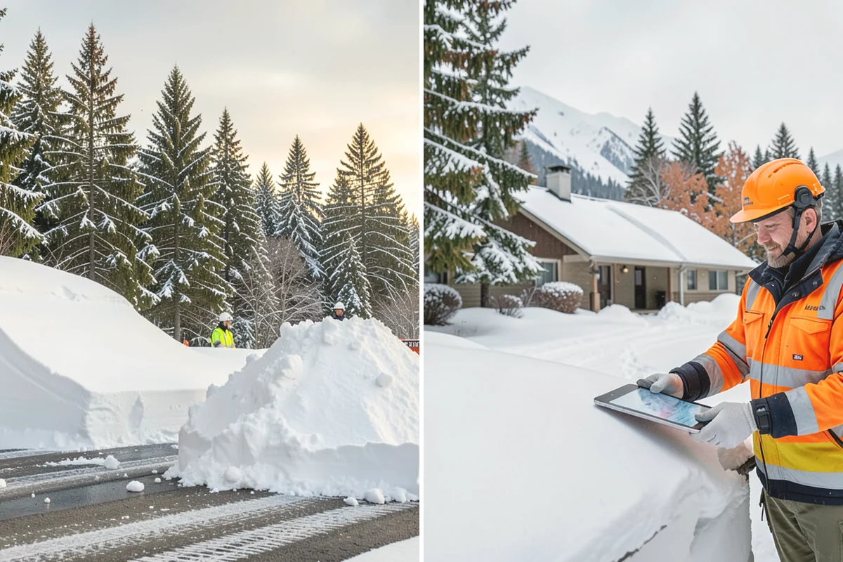 Scheduled Snow Removal in Oak Harbor, Island County, WA - We set your trigger depth and preferred timing