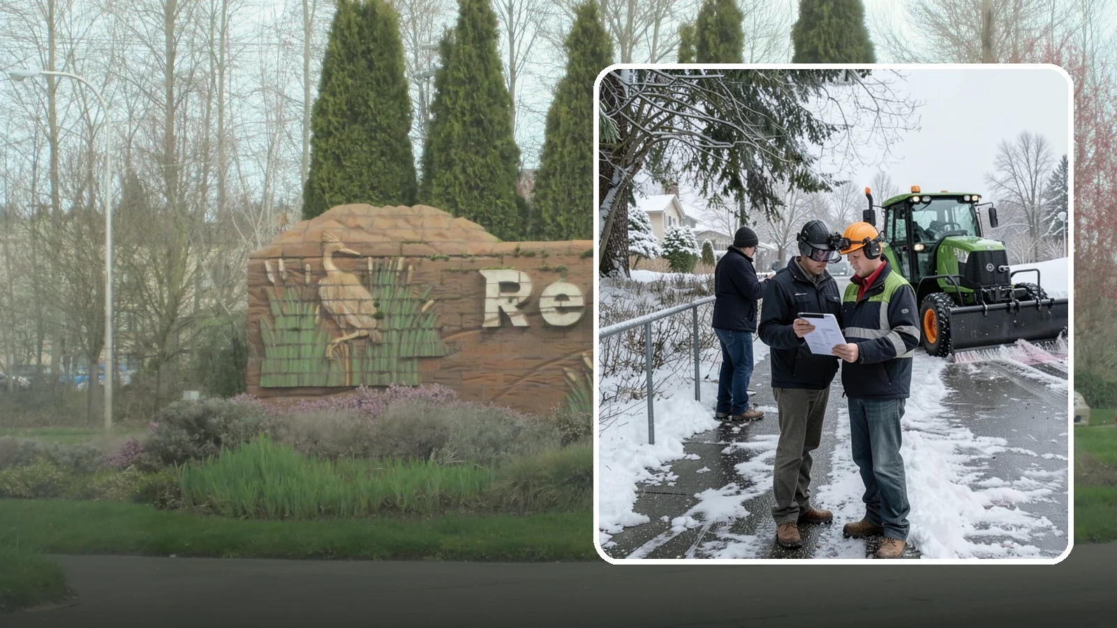 Scheduled Snow Removal in Renton, King County, WA - We clear your property on a set schedule during active weather so you never have to place a call.