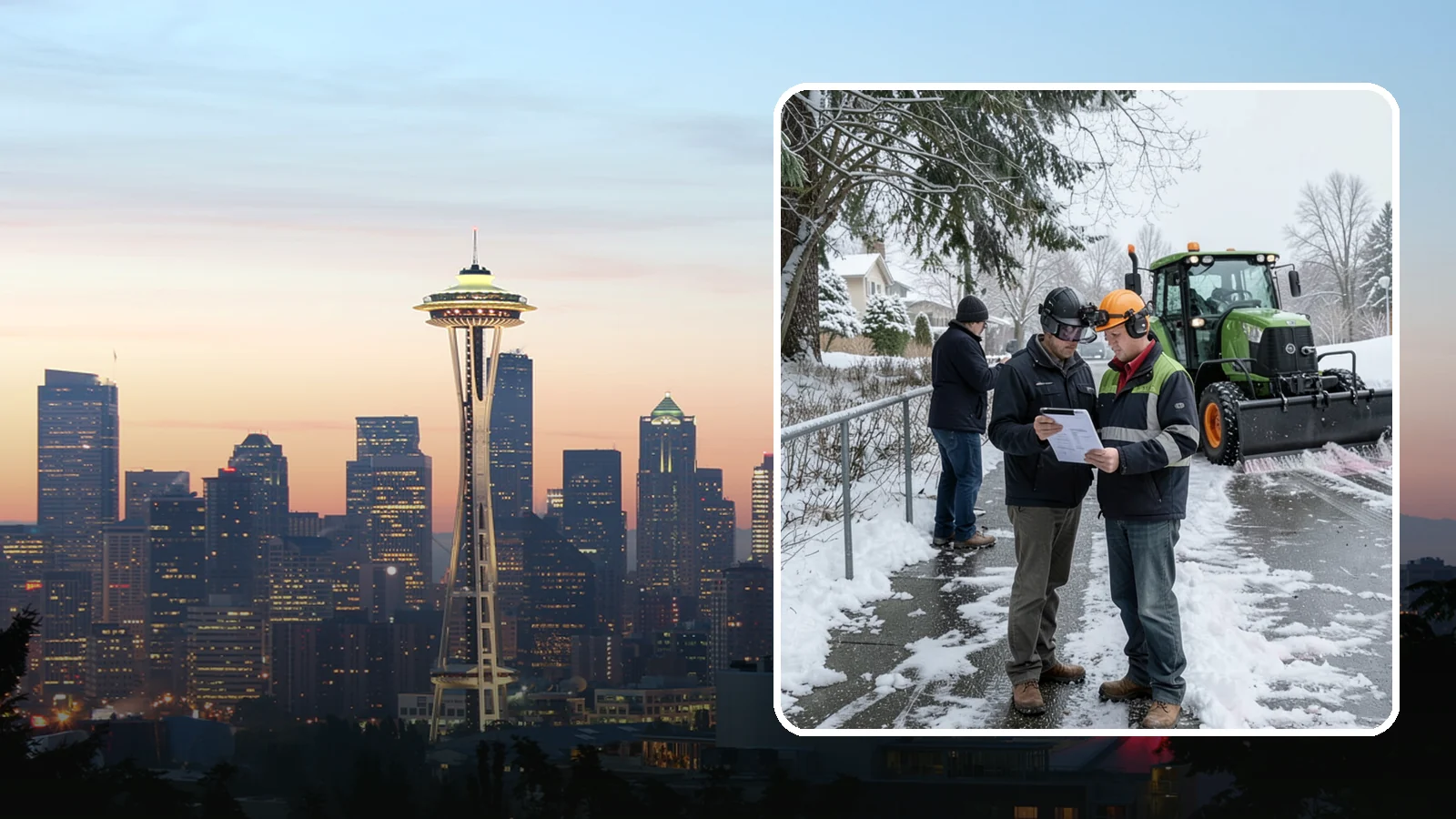 Scheduled Snow Removal in Seattle, King County, WA - We clear your property on a set schedule during active weather so you never have to place a call.