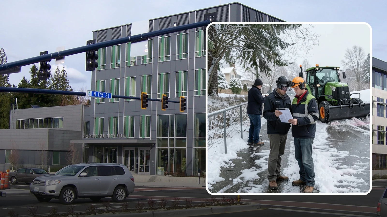 Scheduled Snow Removal in Shoreline, King County, WA - We clear your property on a set schedule during active weather so you never have to place a call.