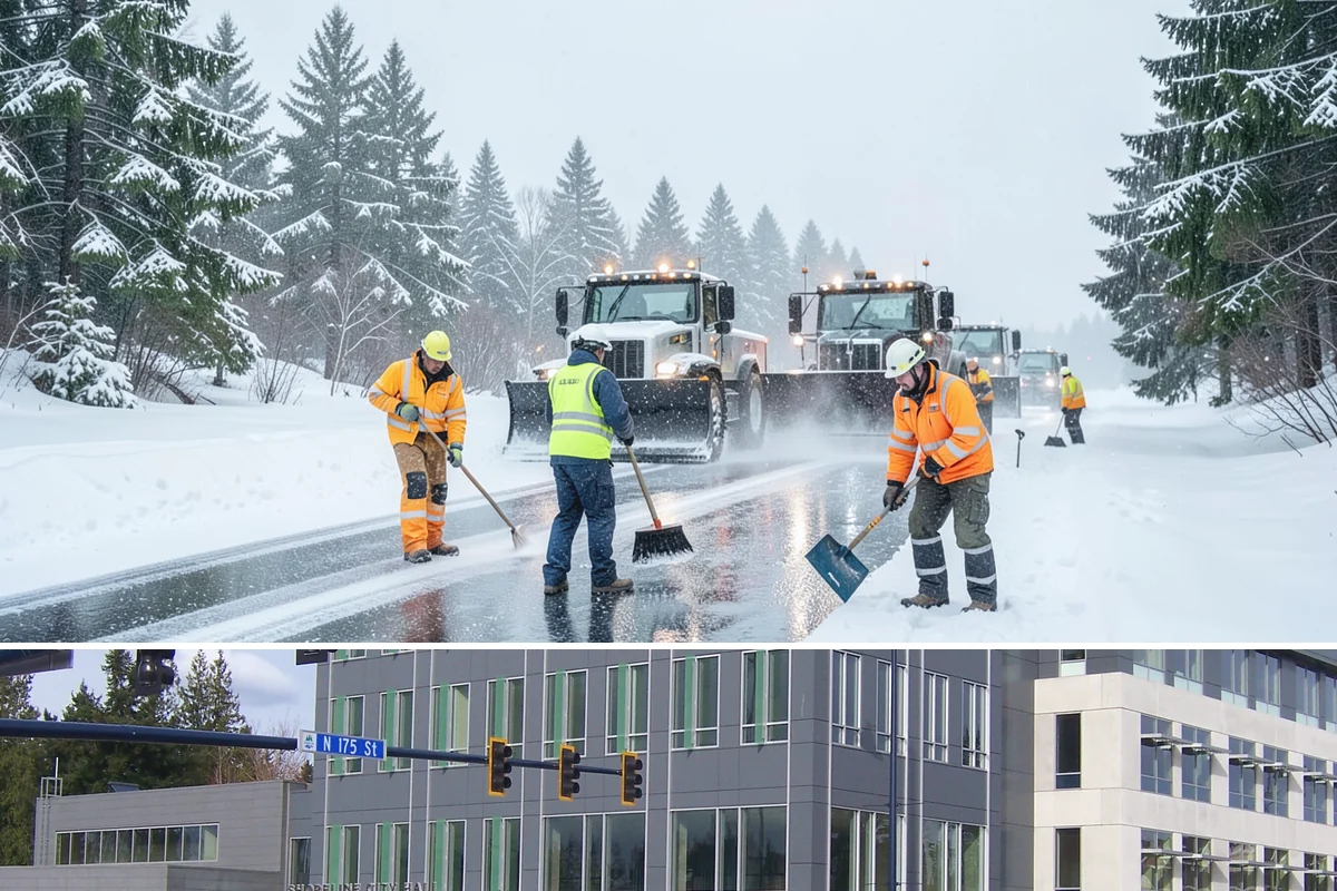 Scheduled Snow Removal in Shoreline, King County, WA - Set your schedule before the season starts so automatic clearing is active from the first qualifying storm.