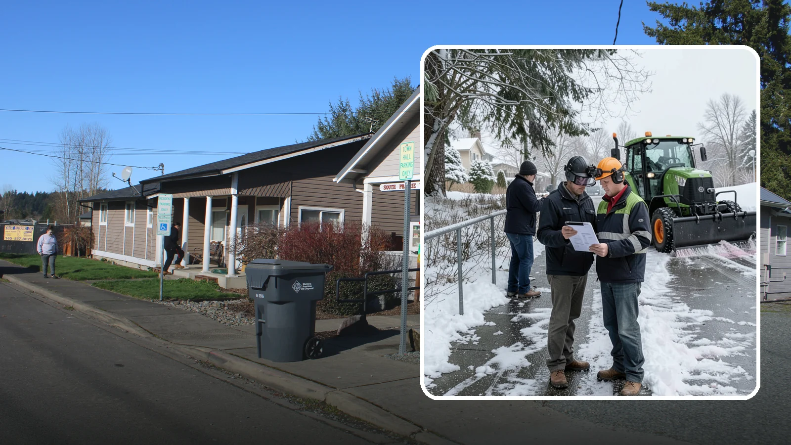 Scheduled Snow Removal in South Prairie, Pierce County, WA - We clear your property on a set schedule during active weather so you never have to place a call.