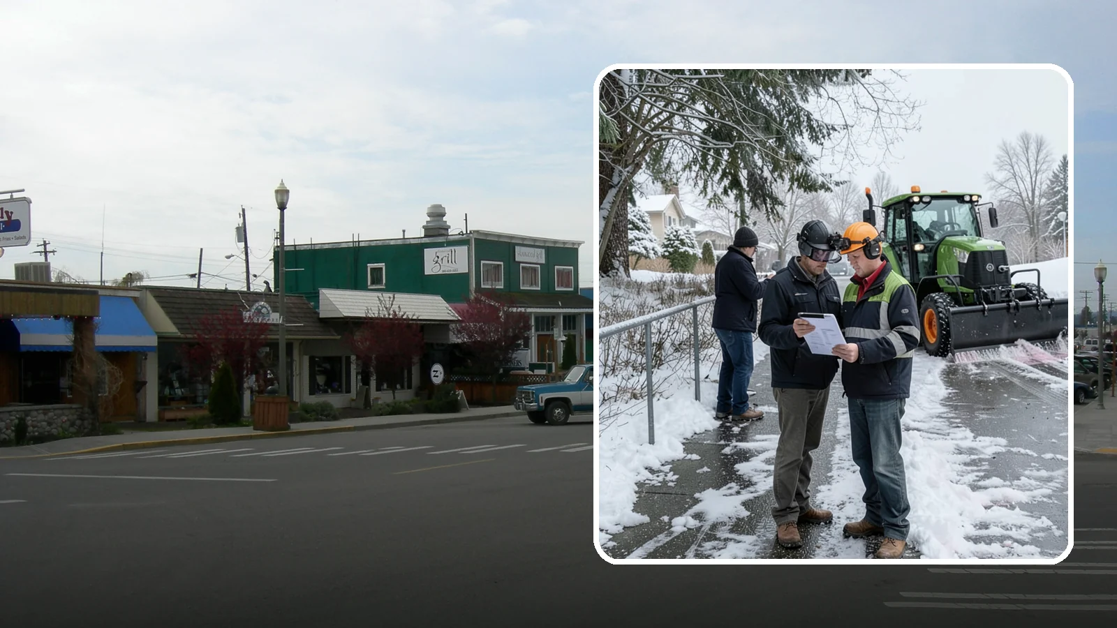 Scheduled Snow Removal in Stanwood, Snohomish County, WA - We clear your property on a set schedule during active weather so you never have to place a call.