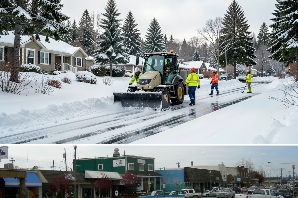 Scheduled Snow Removal in Stanwood, Snohomish County, WA - Set your schedule before the season starts so automatic clearing is active from the first qualifying storm.