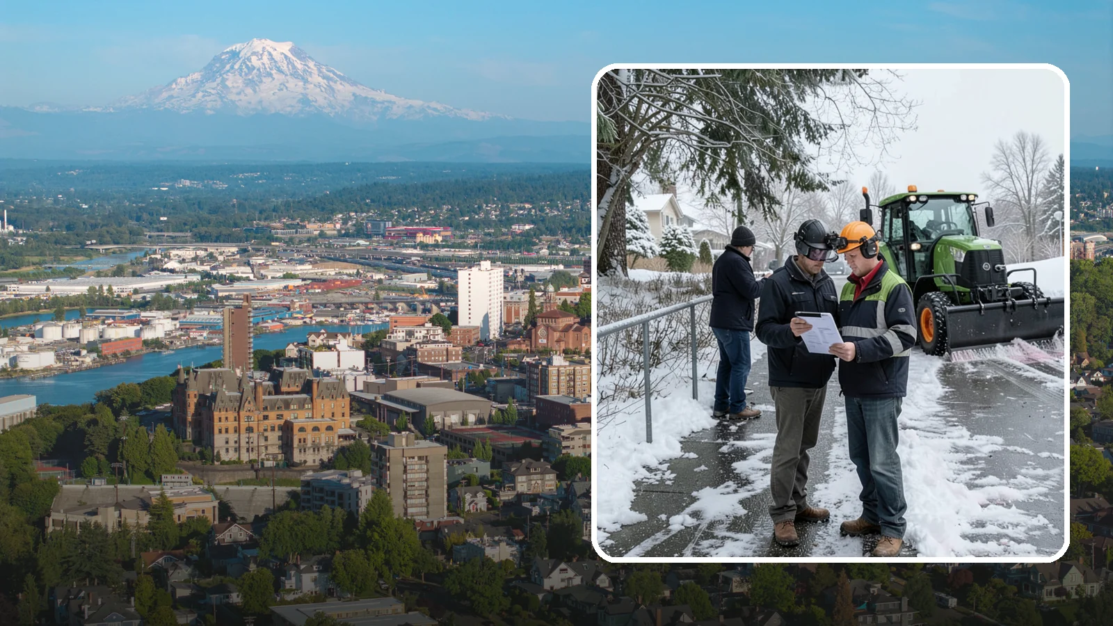 Scheduled Snow Removal in Tacoma, Pierce County, WA - We clear your property on a set schedule during active weather so you never have to place a call.