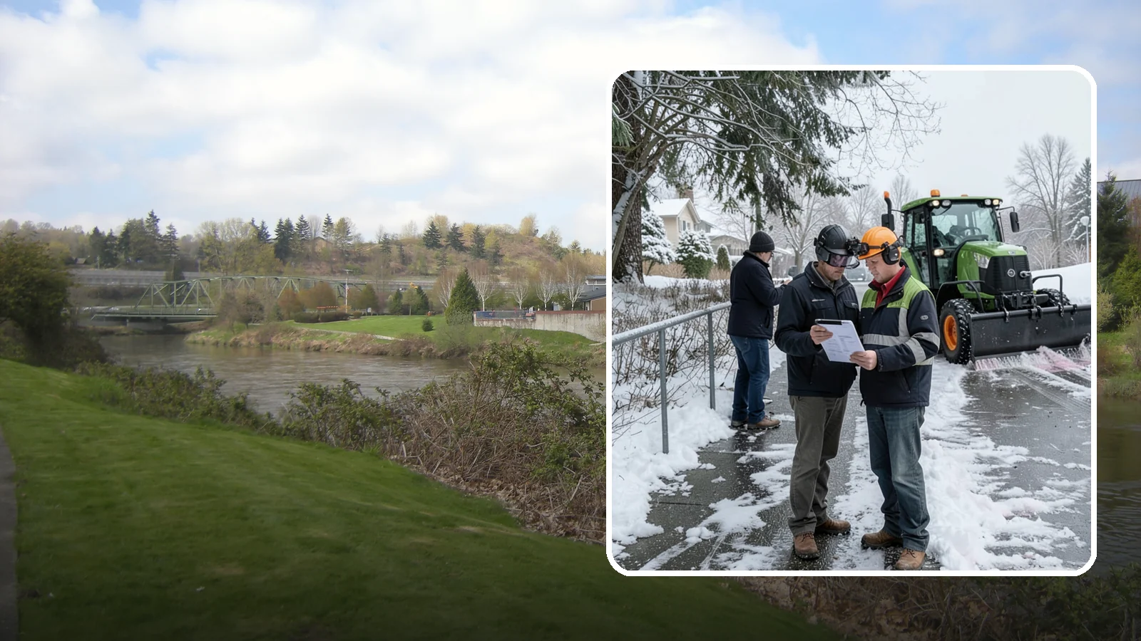 Scheduled Snow Removal in Tukwila, King County, WA - We clear your property on a set schedule during active weather so you never have to place a call.
