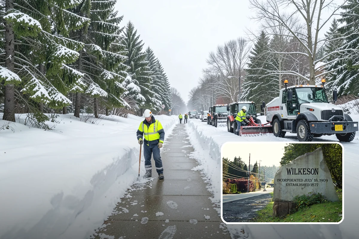 Scheduled Snow Removal in Wilkeson, Pierce County, WA - Removes the need to monitor the forecast