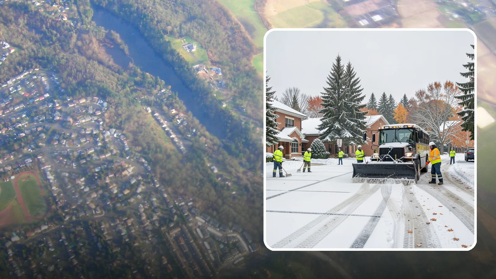 School Campus Snow Removal in Algona, King County, WA - We clear school campuses so students, staff, and buses arrive and move safely on snowy mornings.