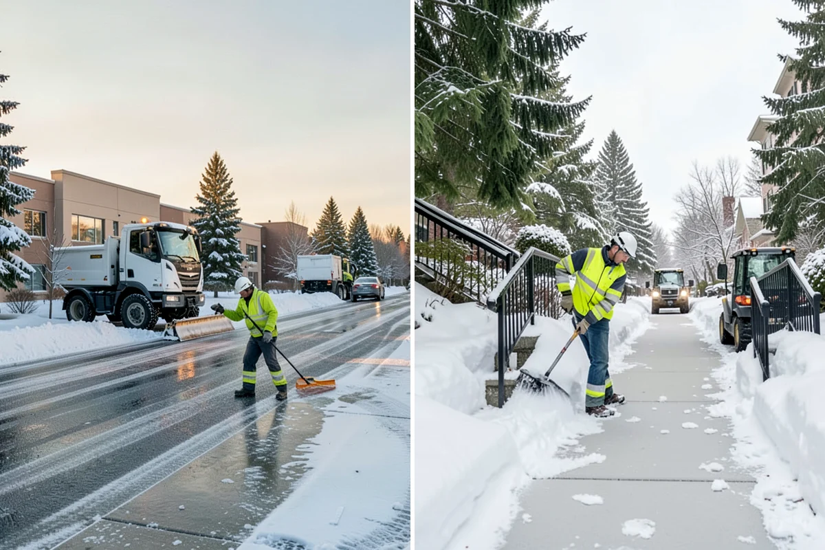 School Campus Snow Removal in Arlington, Snohomish County, WA - Prioritize bus loops, drop-offs, and entrances