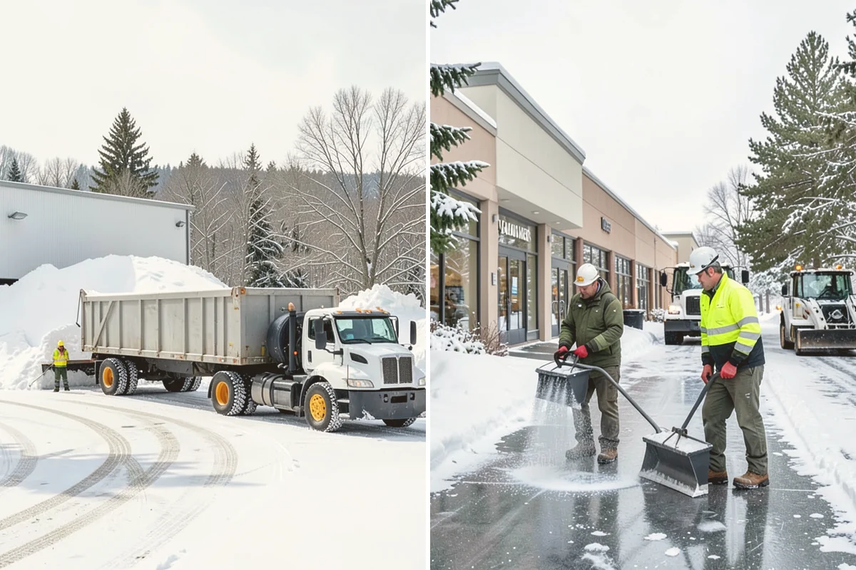 School Campus Snow Removal in Bellevue, King County, WA - Prioritize bus loops, drop-offs, and entrances