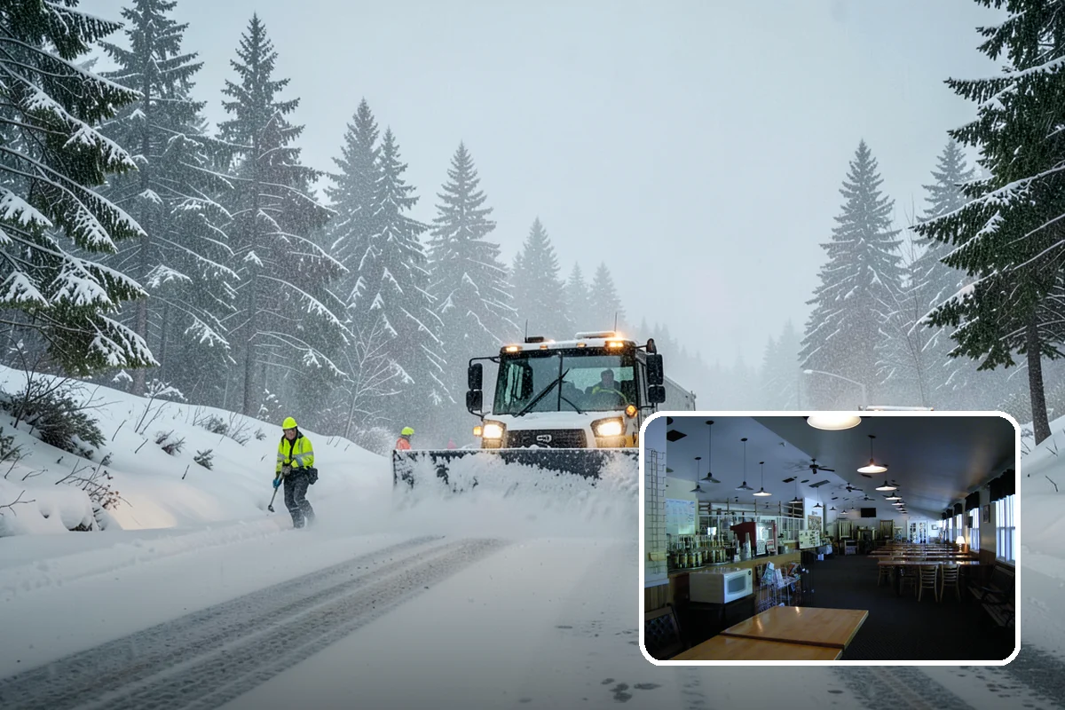 School Campus Snow Removal in Black Diamond, King County, WA - Campus ready before students arrive