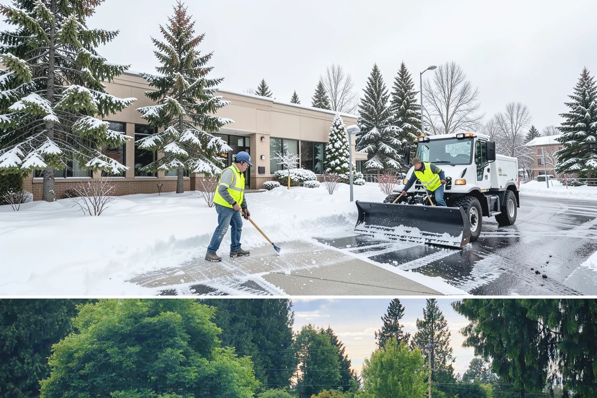 School Campus Snow Removal in Bonney Lake, Pierce County, WA - School campus service is most critical on snowy school mornings from December through February.