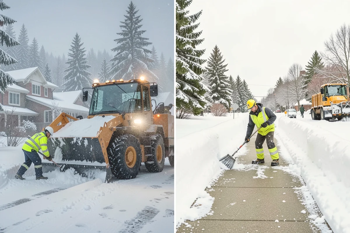 School Campus Snow Removal in Bothell, King County, WA - Prioritize bus loops, drop-offs, and entrances