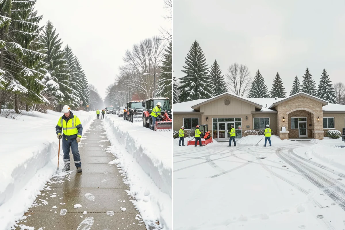 School Campus Snow Removal in Brier, Snohomish County, WA - Prioritize bus loops, drop-offs, and entrances