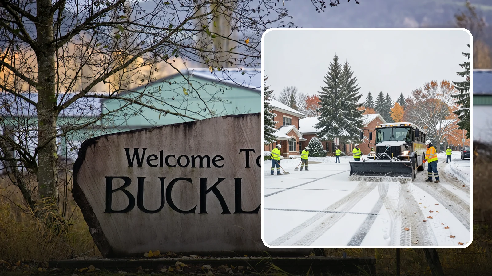 School Campus Snow Removal in Buckley, Pierce County, WA - We clear school campuses so students, staff, and buses arrive and move safely on snowy mornings.