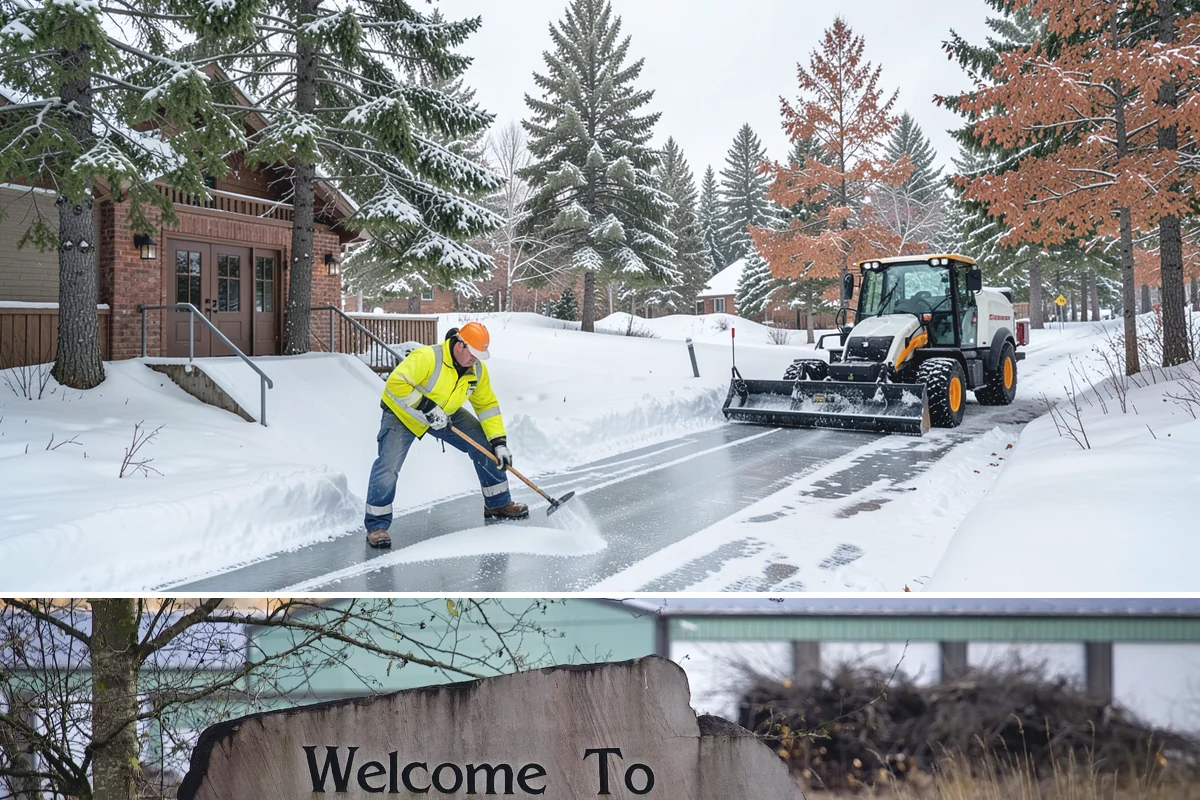 School Campus Snow Removal in Buckley, Pierce County, WA - School campus service is most critical on snowy school mornings from December through February.