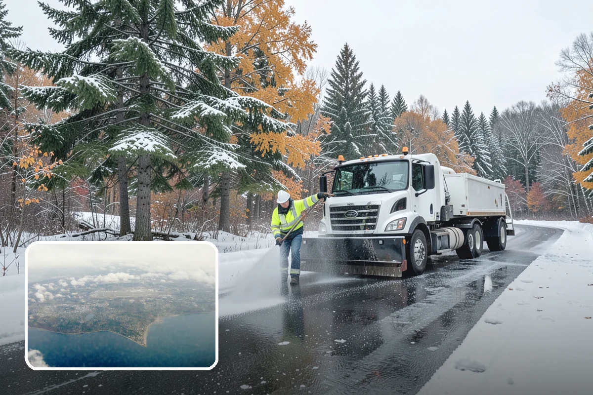 School Campus Snow Removal in Burien, King County, WA - Campus ready before students arrive
