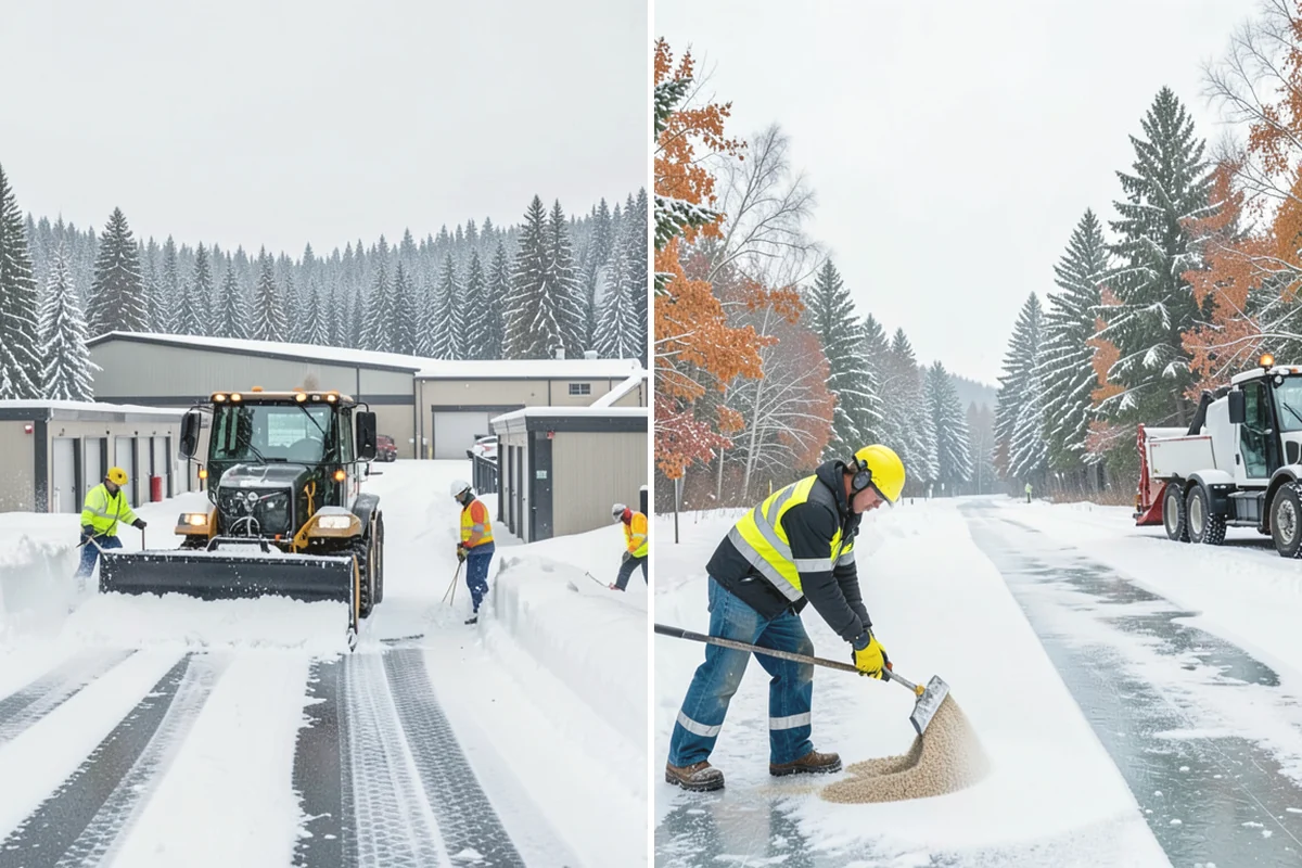 School Campus Snow Removal in Burien, King County, WA - Prioritize bus loops, drop-offs, and entrances