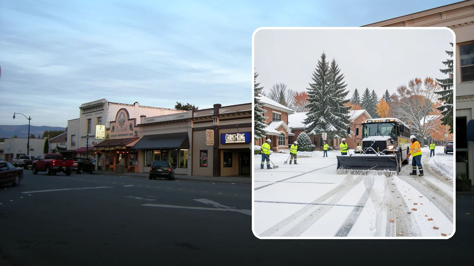 School Campus Snow Removal in Burlington, Skagit County, WA - We clear school campuses so students, staff, and buses arrive and move safely on snowy mornings.