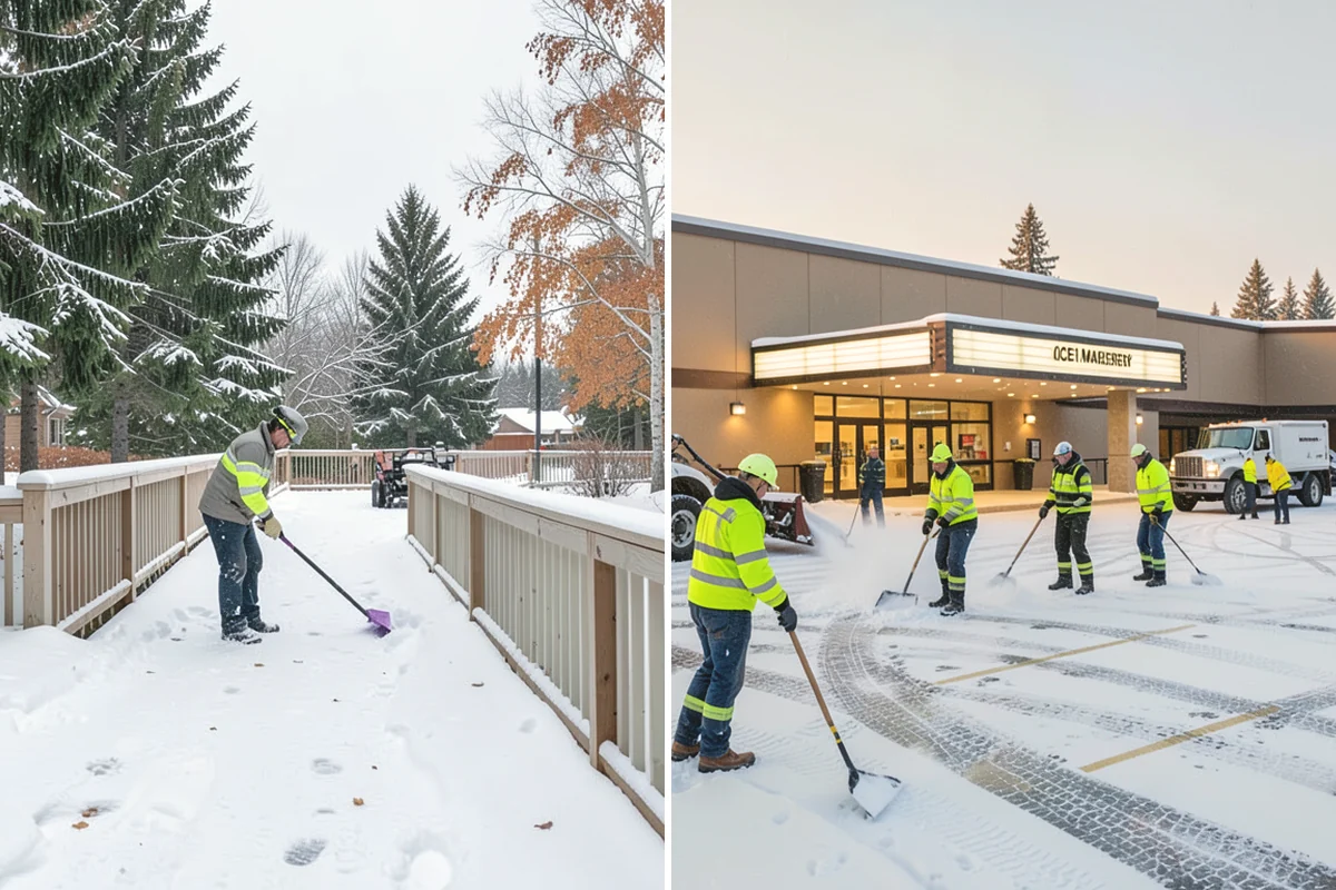 School Campus Snow Removal in Burlington, Skagit County, WA - Prioritize bus loops, drop-offs, and entrances