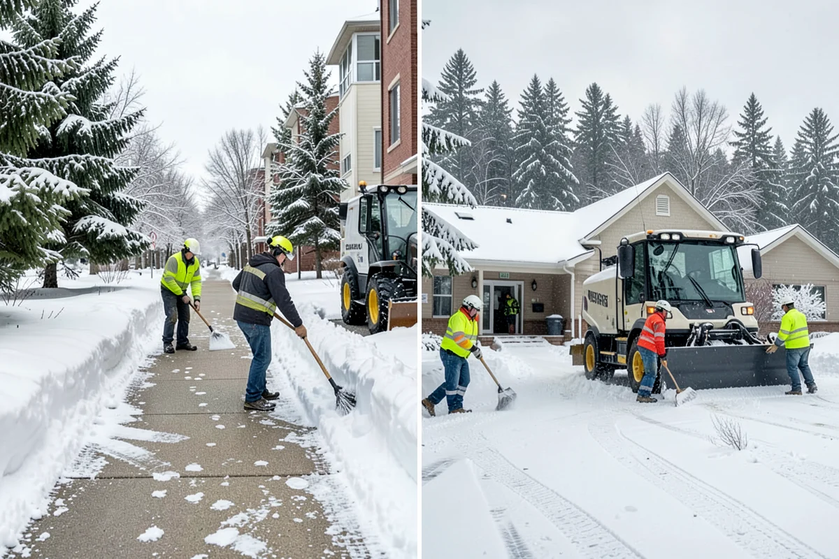 School Campus Snow Removal in Clyde Hill, King County, WA - Prioritize bus loops, drop-offs, and entrances
