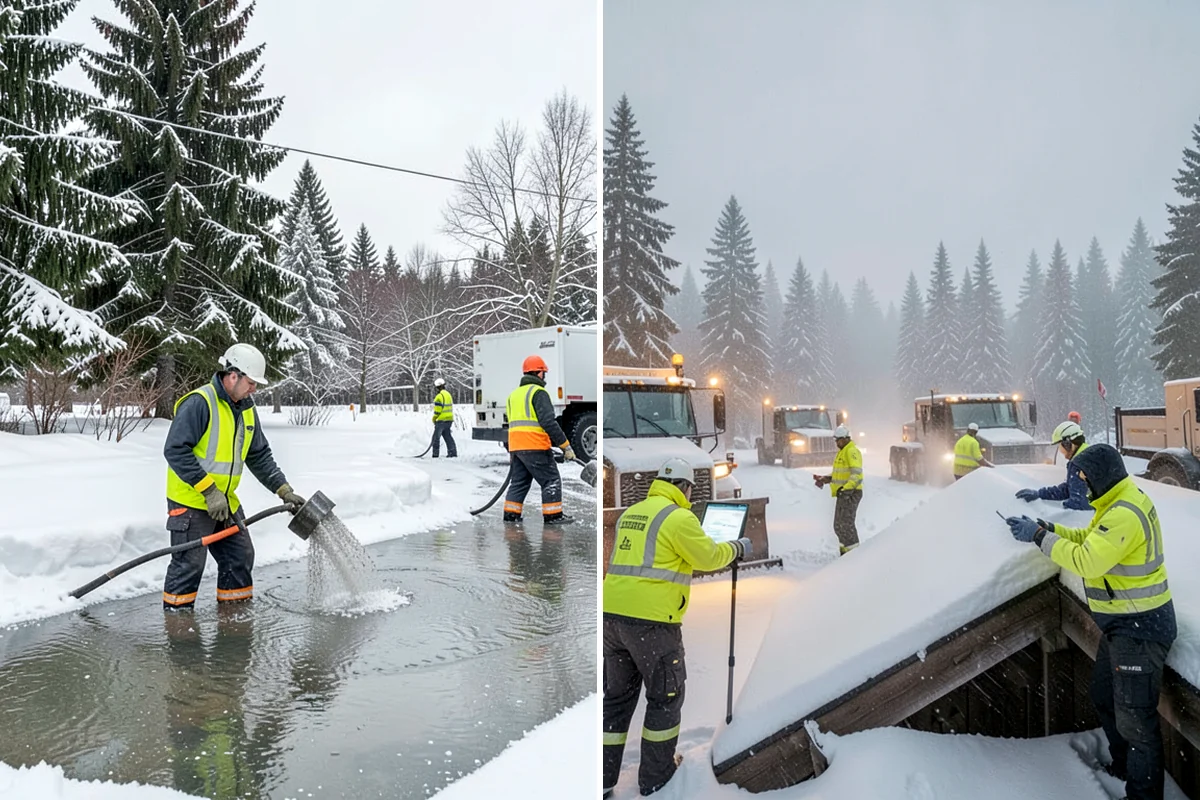 School Campus Snow Removal in Concrete, Skagit County, WA - Prioritize bus loops, drop-offs, and entrances