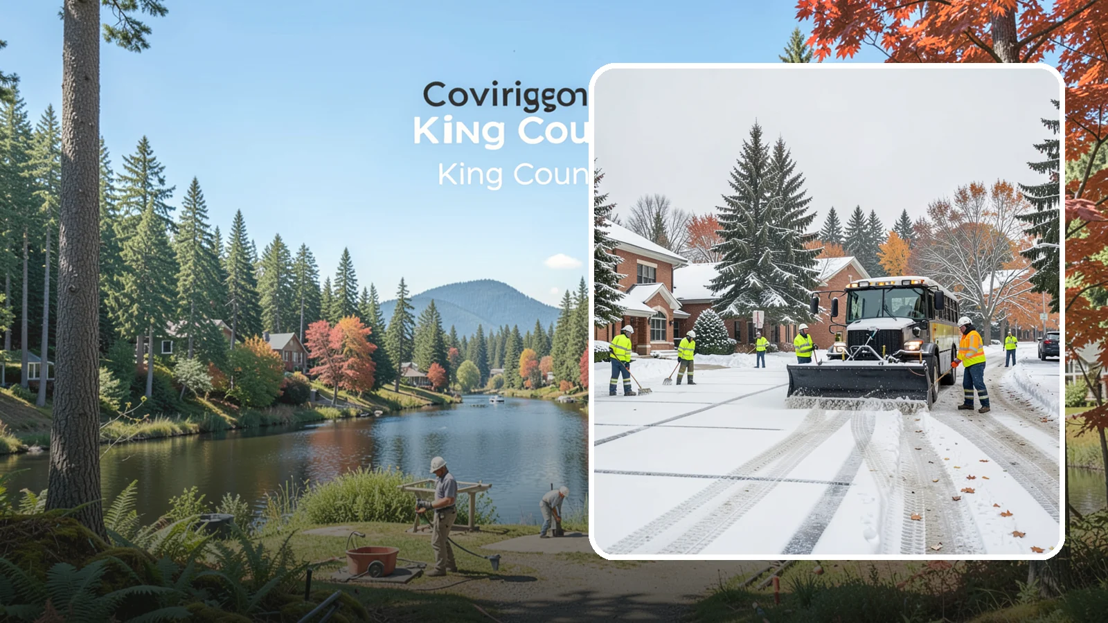 School Campus Snow Removal in Covington, King County, WA - We clear school campuses so students, staff, and buses arrive and move safely on snowy mornings.