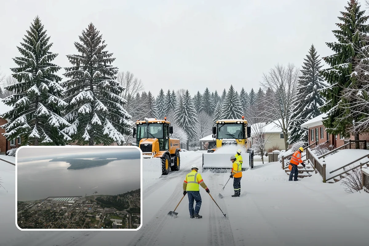 School Campus Snow Removal in Des Moines, King County, WA - Campus ready before students arrive